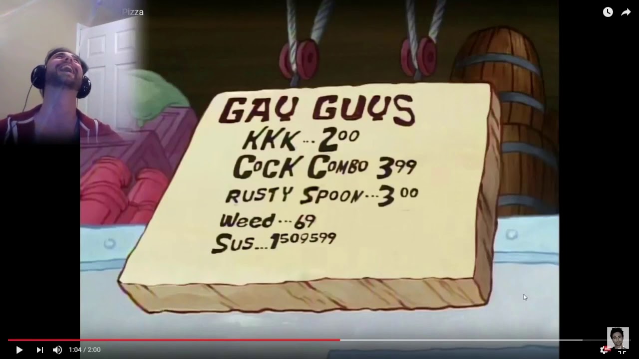 Nathanf1989’s reaction to Gay Guys restaurant menu