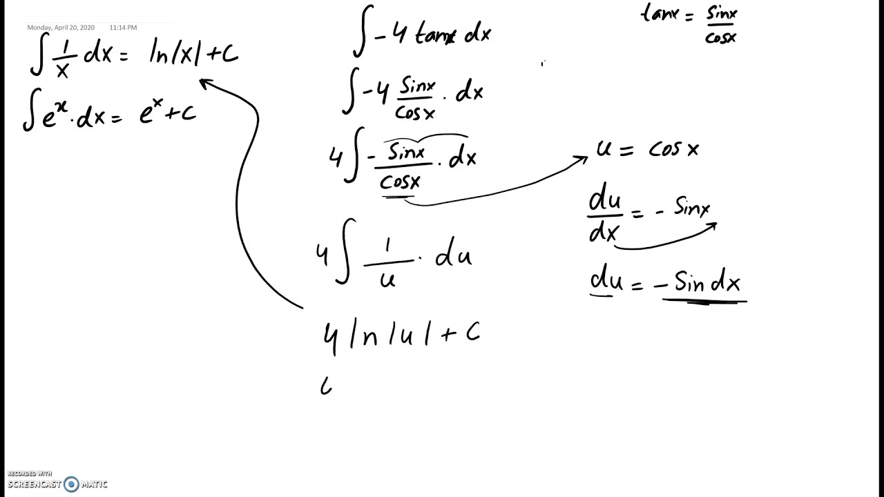 Integration With U substituition Method YouTube Integration with u substituition method youtube