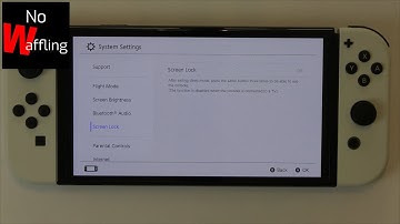 Nintendo Switch OLED How to Cancel Lock Screen