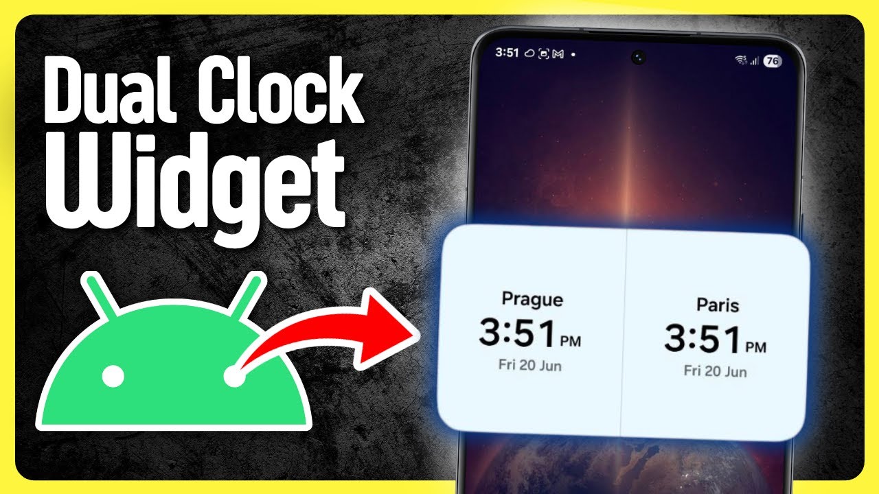 Dual Clock on Android — How to Show Two Time Zones! - YouTube