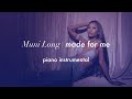 Muni Long - Made for Me | Piano Instrumental (Lyrics & Karaoke)