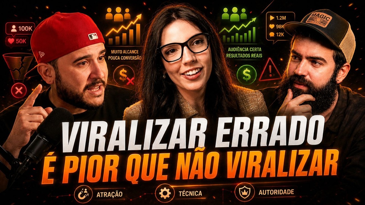 Como Ter uma Audiência Que Cresce e Que COMPRA de Você | PodViralizar #008 | Luck, Thi e Lu Cureau
