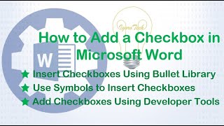 How to Add a Checkbox in MS Word