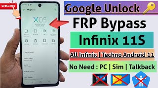 INFINIX HOT 11s FRP BYPASS ANDROID 11 | INFINIX X6812 FRP BYPASS |