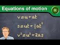 Equations of motion (Higher Physics)