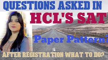 Questions asked in HCL