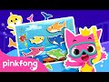 Le cachecache avec la famille requin  petits jouets  pinkfong bb requin chansons pour enfants