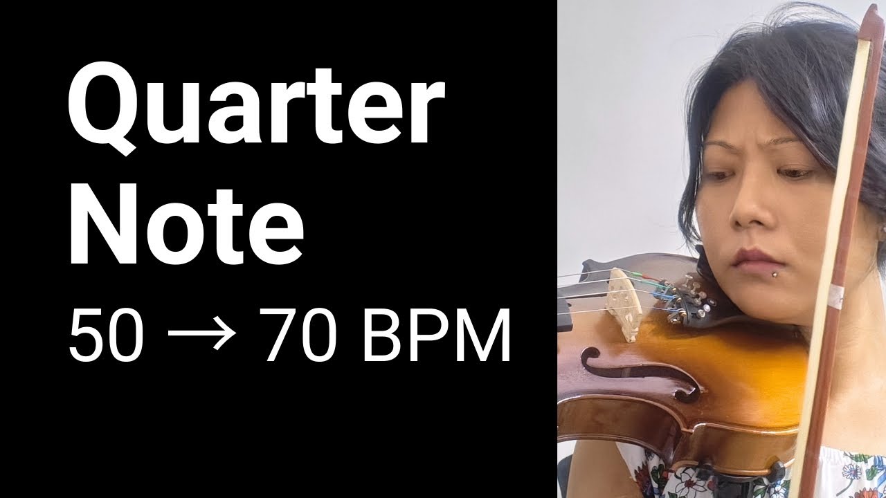 Real Adult Beginner Practice | Quarter Note 50 to  70 BPM 