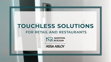 Norton Rixson Touchless Solutions for Retail & Restaurants | Norton Rixson Door Controls