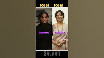 Salaar part 1 Reel vs Real Cast With Name. #darlingprabhas #reelvsreal #cast