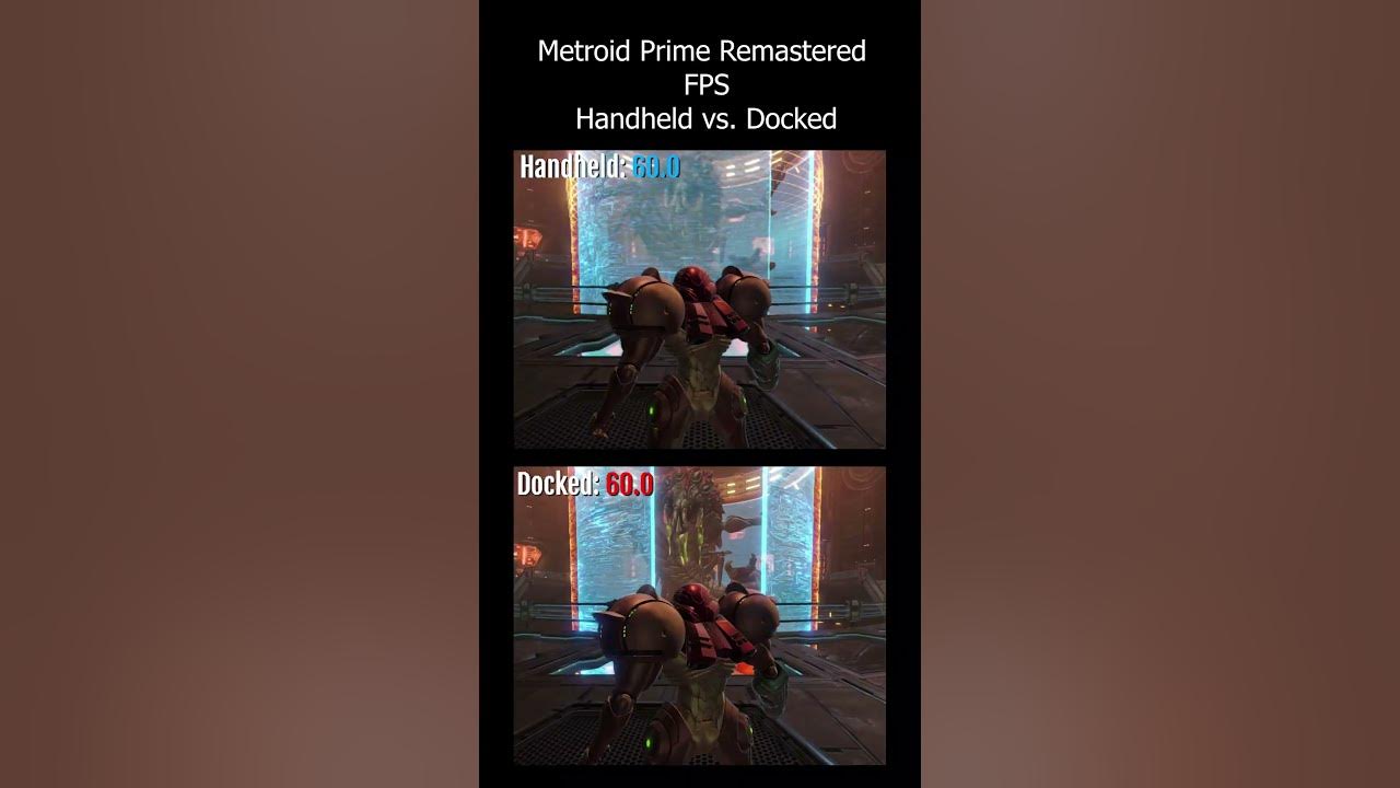 Metroid Prime Remastered FPS Nintendo Switch Docked vs. Handheld 