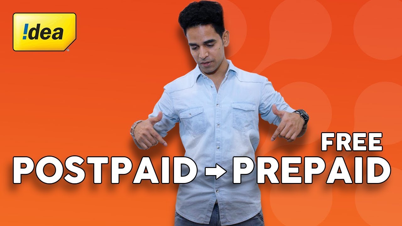 How to Convert Idea Postpaid to Prepaid Sim in Hindi 2018 YouTube