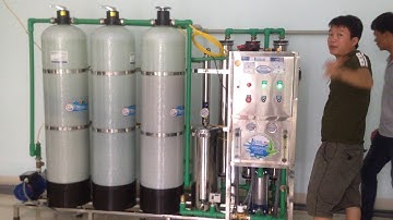 Máy lọc nước RO công nghiệp công xuất 1000l/h- Xử lý nước nhiễm mặn 3-30/1000