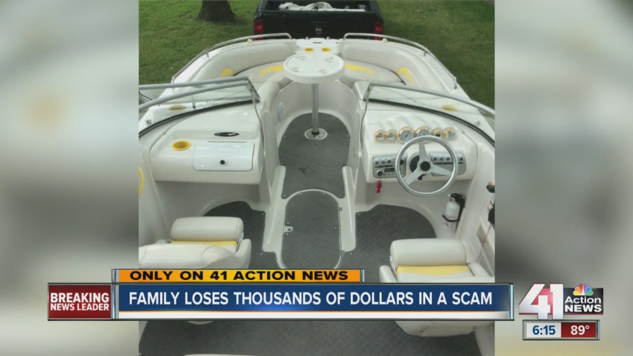 Raymore family scammed online over boat sale