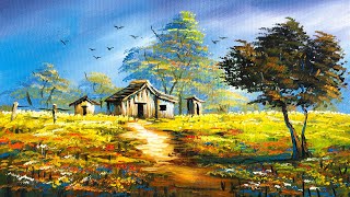 step landscape painting easy paint