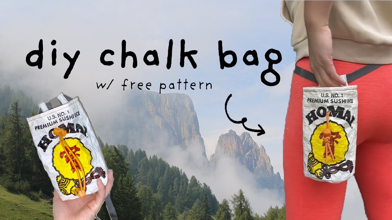 Upcycling Rice Bags into Chalk Bags for Bouldering