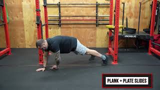 Plank + Plate Slides