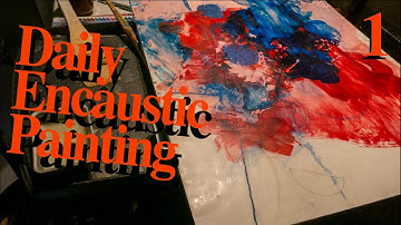 Encaustic Painting - Abstract Expressionism - Mixed Media Art Video 1