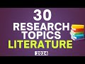 30 research topics english literature