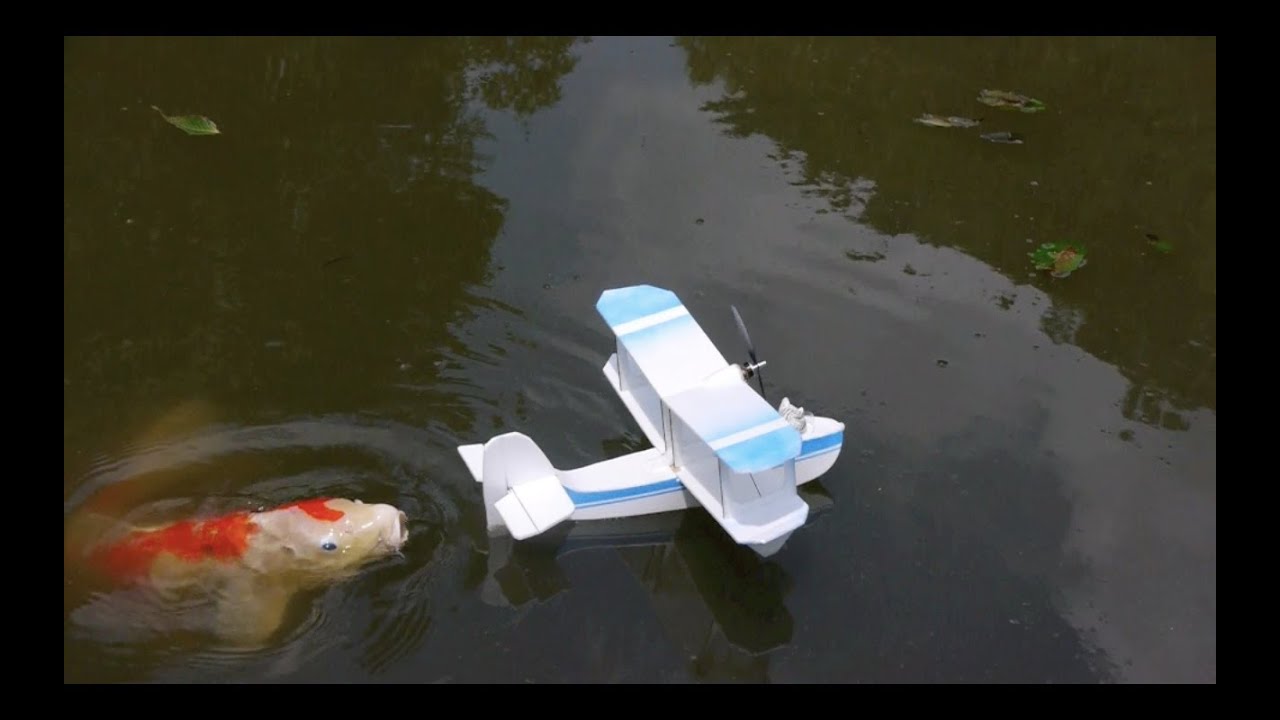 Microflying boat 1st test 飛行艇ラジコン - YouTube