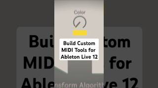 Build Custom MIDI Transformations for Live 12 #AbletonLive12 #MidiTools #MaxMsp #M4L