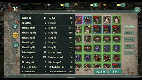 Thi đấu môn phái ngũ độc s3 ! Chúc mừng TNV Mai Siêu Âm và cái kết buồn cho việc PK bằng PC thi đấu