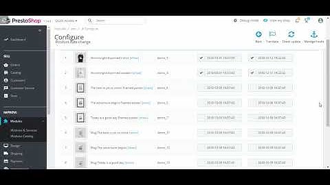 Change product date in PrestaShop