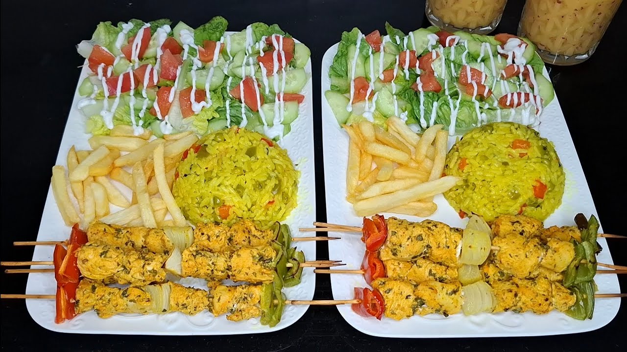 وجبة غداء او عشاء صيفية سهلة ولذيذة بزاف بروشيط فالفرن و ارز بالخضر من الذ مايكون