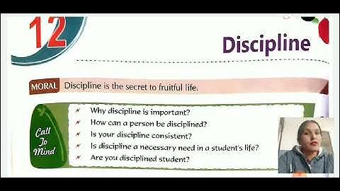 Moral Value, Class 8th, Lesson 12, Discipline, By Ms. Seema Sharma [B.Ed.]