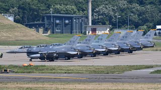 2020.8.11 三沢基地 F-16 怒涛の連続アフターバーナーテイクオフ！！