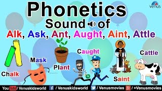 Phonetics Sound Of Alk, Ask, Ant, Aught, Aint, Attle