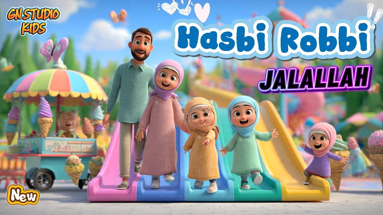 Hasbi Rabbi Jallallah - Lagu Anak Islami 2026 - Animasi 3D anak terbaru ceria