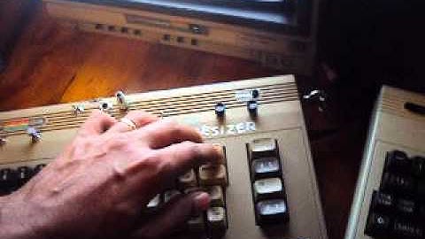 Commodore C64 modded drum machine & Vic 20 data tape synth