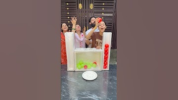 The Touching-Ball Challenge Is So Exciting, Who Unlucky Get The Cream #familygames #familychallenge