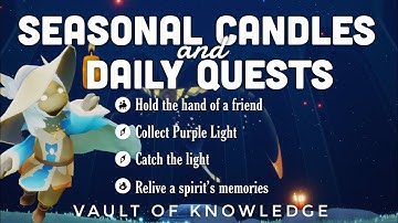 Seasonal Candles + Daily Quest in Vault of Knowledge | sky Cotl | Noob Mode