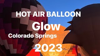 Balloon Glow Colorado Springs Memorial Park 4K Hot Air Balloon Festival 2023