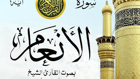 سورة الأنعام مع إظهار آيات القراءة - تلاوة القارئ الشيخ فارس عباد .