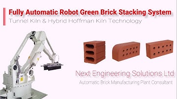 Fully Automatic Robot Green Brick Stacking System | Auto Bricks Manufacturing Plant