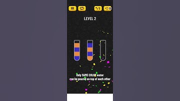 water sort puzzle level 1 #short