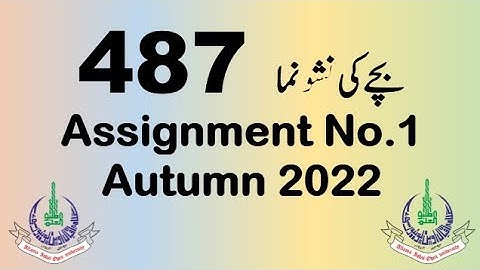 AIOU Code 487 Solved Assignment No.1 Autumn 2022