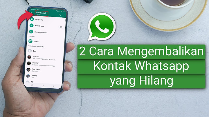 Cara mengembalikan kontak wa yang hilang setelah di reset pabrik