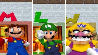 Super Mario 64 DS - Rescuing All Characters