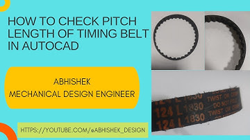 How to check the length of timing belt in autocad