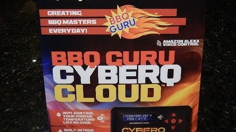BBQ GURU CYBERQ Cloud Unboxing and set up on Big Green Egg