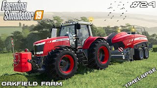 Making silage bales & new harvester | Animals on Oakfield Farm | Farming Simulator 19 | Episode 24 Making silage bales & new harvester | Animals on Oakfield Farm | Farming Simulator 19 | Episode 24