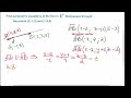 Parametric equations of the line