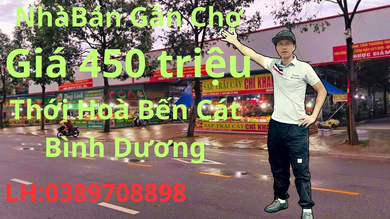 Bán nhà sát chợ thới hòa bến cát bình dương 5x30 giá rẻ nhà gác lửng