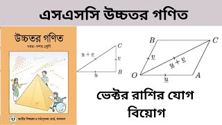 SSC Higher Math Chapter 12 Vector Page 273, 274 - ভেক্টরের যোগ-বিয়োগ,  সমতলীয় ভেক্টর উচ্চতর গণিত।