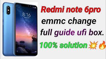 Redmi note 6pro emmc change ufi box. redmi note 6 pro white light blinking. #emmcchange #redmiemmc