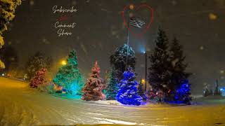 Flagstaff Arizona Snow Storm Night Drive